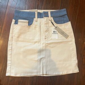 Calvin Klein Jeans Two-Tone Mini Skirt